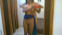 Gave recording training to naked Priya in front of the mirror! Taught Priya to hold the camera! E21