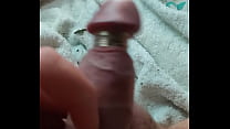 playing with rings on my cock