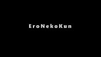 [EroNekoKun] - Милый кошкомальчик в чёрной ночнушке играется с игрушками и кончает от них без рук