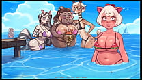 My Pig Princess [ Hentai Game PornPlay ] Ep.28 princess exposing her cute anus to the public crowd to win the bikini contest