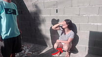 I called the bricklayer neighbor to make an estimate, I ended up showing my panties by accident, I had to get involved!