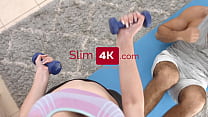 Slim4K - Una Fairy - Skinny gal fitness anal
