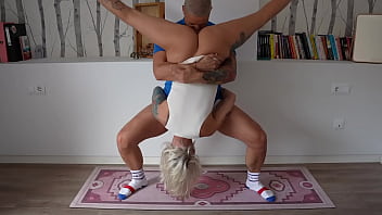 Naked Yoga - Stretching Our Bodies and Her Pussy