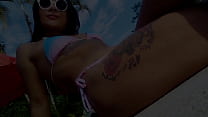 TS Angelique Monroe - Sexy pool dances day and night ?️?️?️