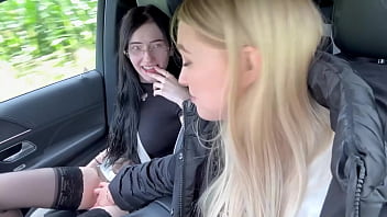 Giving her Drivers Lessons, but i end up fucking her somewhere outdoor in the back of my car