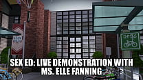 Elle Fanning Does A Live Demonstration