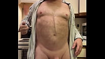 Naughty Rodney gets naked in the kitchen and shows off his cock and asshole