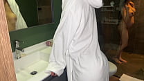 model My friend's pregnancy makes her very horny and she wants me to try my new toy with her in the shower.