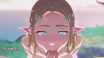[Voiced Hentai JOI] Zelda joue à un jeu de cartes avec votre bite ! [Teaser] [Bordure] [Anal] [Compte à rebours]