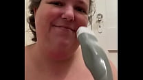 Dumb little whore playing with her freshly fucked llittle cunt