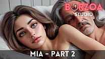 Миа - 2 - молодая женщина в девственных трусиках мокрая, думая о своем отчиме на 40 лет старше и его большом члене