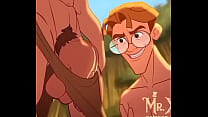 Tarzan metendo a vara