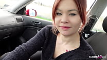 НЕМЕЦКИЙ СКАУТ - Миниатюрная немецкая рыжая девушка Лиззи Роуз пикап для траха на кастинге