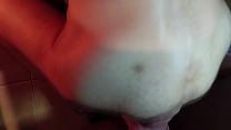 Knockout orgasm with huge toy insertion