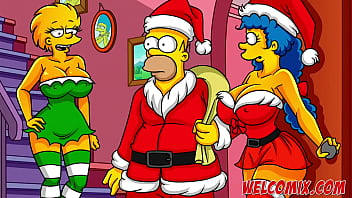 Weihnachtsgeschenk! Seine Frau den Bettlern schenken! Die Simptoons, Simpsons Hentai