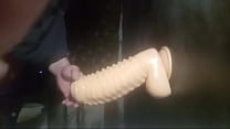 pounder Massive studded dildo in my ass