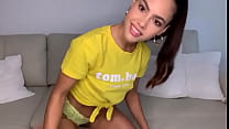 TESTING MY NEW VIBRATOR UNTIL I SQUIRT - Naughty BRUNETTE fucking her little pussy - Apolonia Lapiedra