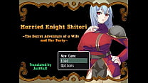 Blauhaarige Frau im neuen RPG-Hentai-Gameplay „Married kn shitori“.