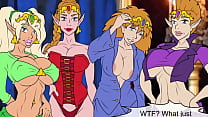 Pervert Dude Fucks Four Adult Zelda Anime Characters - Anime Hentai Porn Games