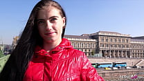 НЕМЕЦКИЙ СКАУТ - худенькая высокая молодая женщина Лана Ленани с длинными ногами и волосами на кастинге трахается