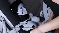 Projekt Passion: хардкорный трах пальцами и большой член трахает грудастую ИИ-девушку-секс-робота с огромным камшотом