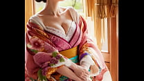 Une femme japonaise IA dans un kimono qui allie gentillesse et sex-appeal fait parler de lui.