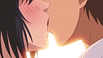 El coño mojado de una tetona se pone sangriento por primera vez en un polvo romántico de anime