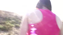 SKINNY PRETTY AMATEUR CHICK IS BANGED OUTDOORS - HARDFINGERED MOANING BITCH