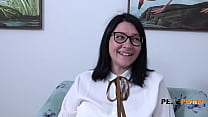 Настала очередь грудастой Мераки попробовать нашего секс-тренера! Смотри, как подпрыгивают ее сиськи :-D