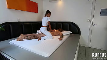 Slutty masseuse asks client to fuck her ass - Ana Rothbard