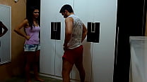 knee and kicks in the balls friend
