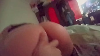 Cute 18 year old college girl using her big ass to pay off a debt
