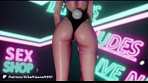 Ibuki Sexy Dance - Hatsune Miku Rabbit Hole (короткие волосы) | 3D Vocaloid MMD R-18