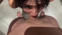 Beautiful Latina Model Throated Puking and Rimming. Cum in Mouth