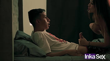 Nymphomaniac Milf Stepmother fucks me every night secretly from my cuckold stepfather.