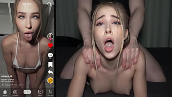 ОНА НАПИСАЛА НАМ В TIKTOK - Очень узкая молодая женщина любит грубый трах по-собачьи