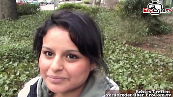German virgin persuaded to have sex at first casting