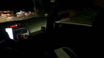 Girlfriend in Heels Fucks Stranger Outdoors in a Car