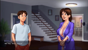 Movie with Debbie. Voice included. AI-generated voice. Summertime saga
