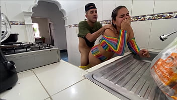 I FUCK THE BIG-ASSED WIFE OF THE POLICE NEIGHBOR WHEN SHE IS RESTING IN THE ROOM NEXT DOOR AND ALMOST FIND OUT US