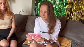 POV: Stepsister’s friend lost her mouth in cards.