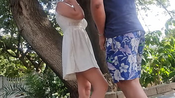 Mutual masturbation with step brother while my step sister is inside watching tv