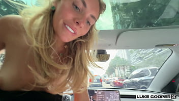 English Slut Bonnie Blue Picked Up And Fucked While Car Drives Itself