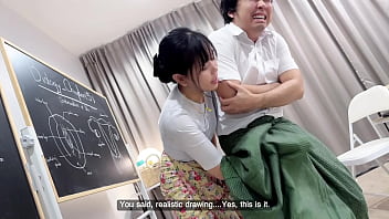 先生は本当に興奮しながら中出しされます