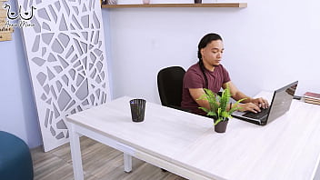 I'm having an affair with my boss, but his investor turns me on so much that we fuck while he's at work.
