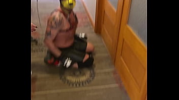 Pup gets a bath from Sexy Sammie and Busty Boston