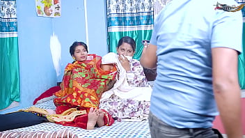 Groom finds his daughter-in-law and wife alone in the house and together Full Movie