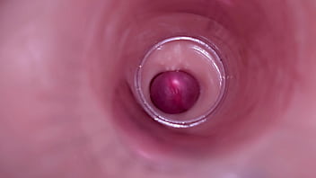 Female Insemination - Internal Camera Captures Deep Male Ejaculation