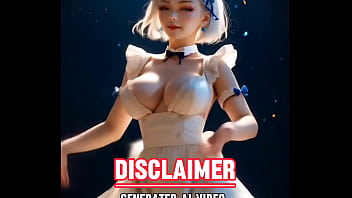 Cute Maid Riding Duck(3D)-Aipornmix[Generated AI]