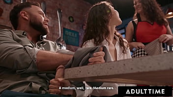 ADULT TIME - College Girl Liz Jordan Enjoys RISKY PUBLIC SUCK & FUCK With Older Date At Restaurant!